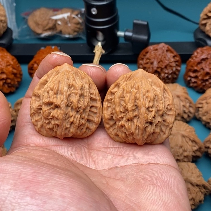 把件文玩核桃39全品麦穗虎头