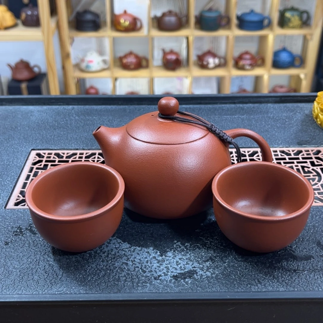 紫砂紫砂曾健全橘皮西施（一壶三杯）