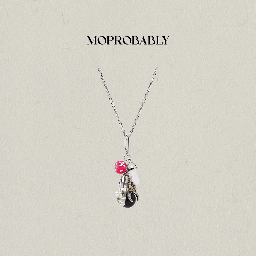 钛钢项链 Moprobably李予诺 小众时尚百搭多元素吊坠项链L5291001