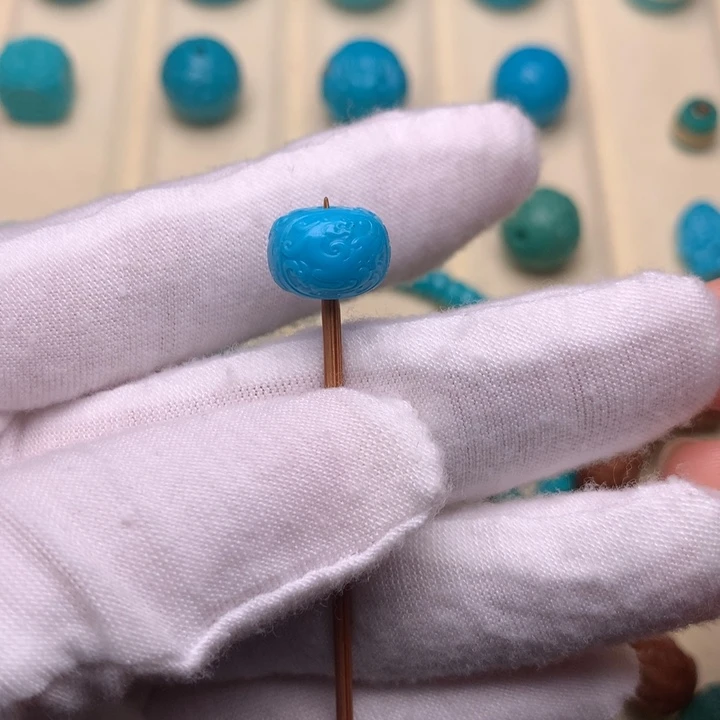 绿松石未镶嵌绿松石龙凤呈祥10.7