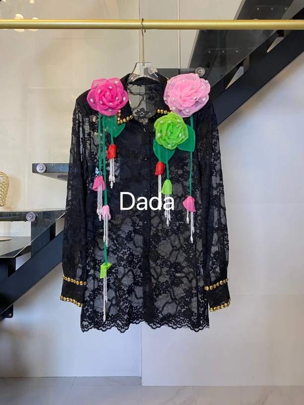 Dada设计款新款重工个性款休闲时尚百搭洋气衬衫C12300