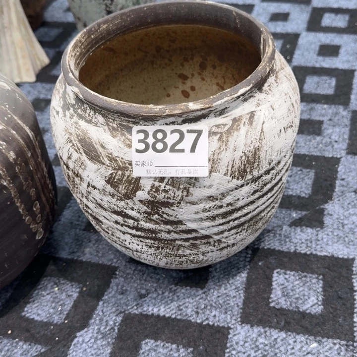 大***虫瓷片景德镇高温花器编码3827高24口17默认无孔