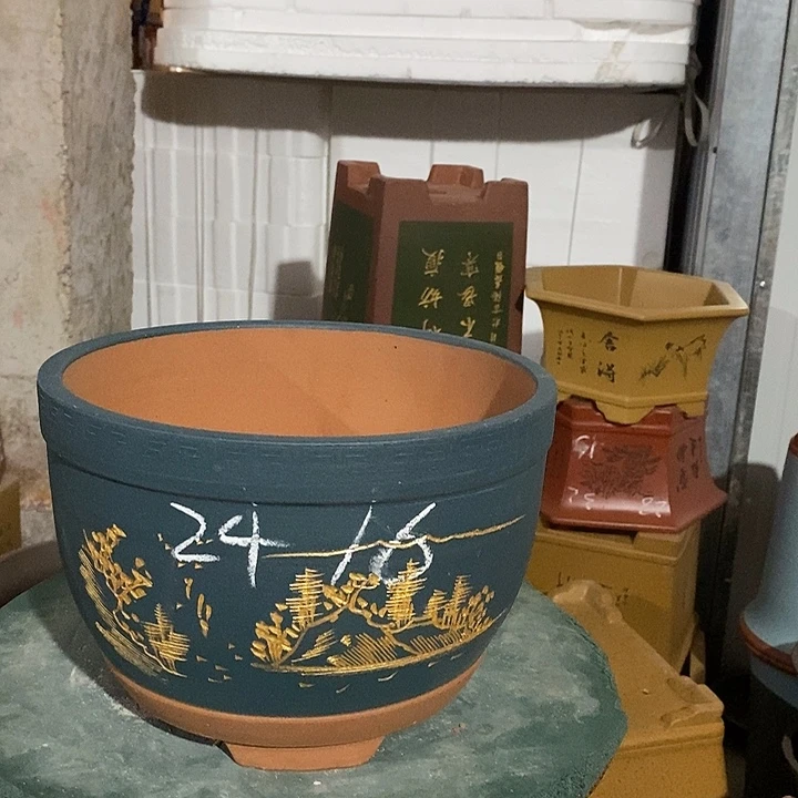 紫砂花盆紫砂花盆
