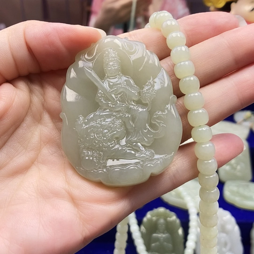 和田玉未镶嵌颈饰c****3