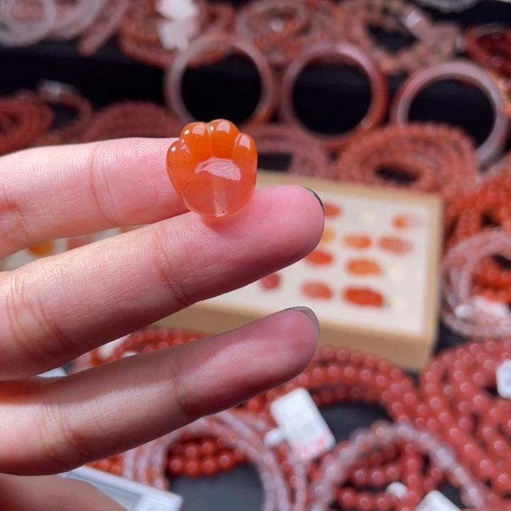 南红玛瑙未镶嵌配饰手串猫爪1355
