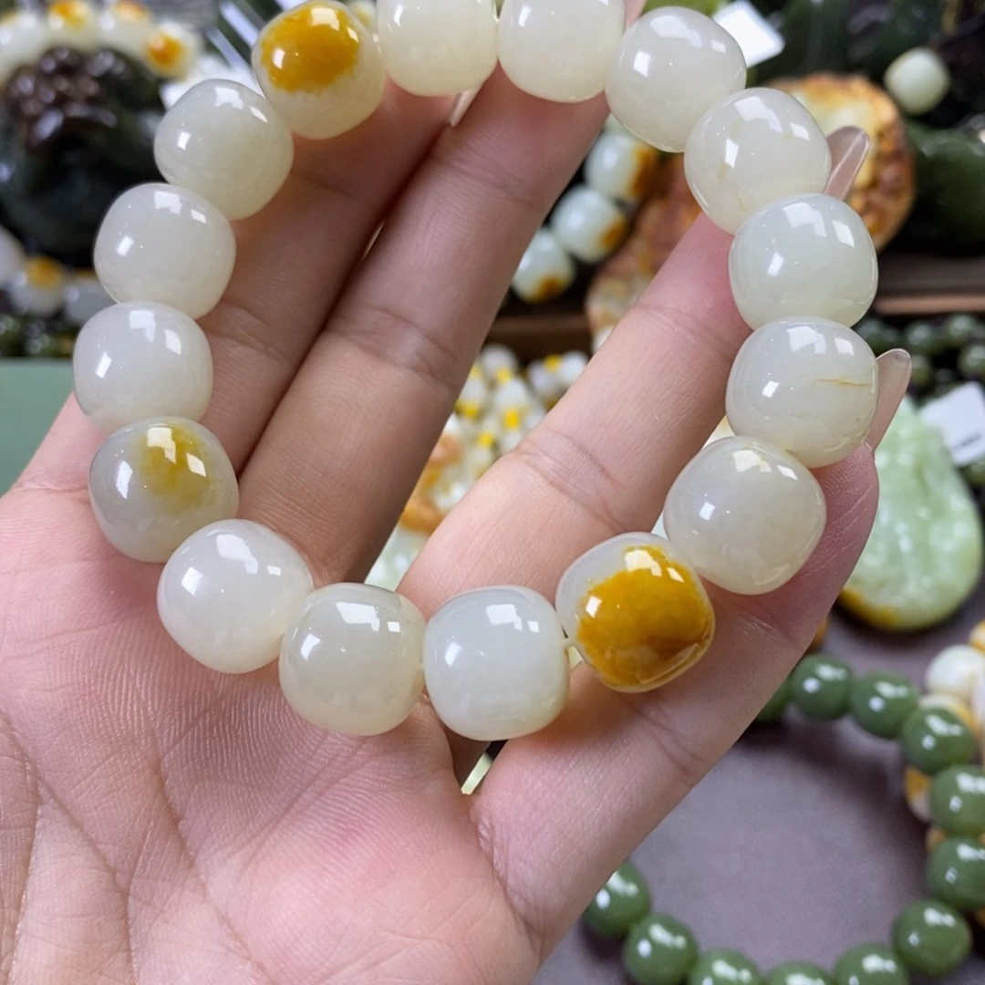 手串未镶嵌透闪石质玉黑**影