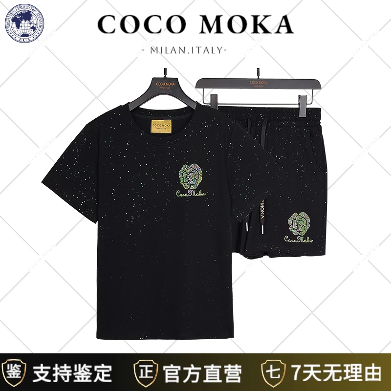 2025夏季新款短袖运动休闲套装女士时尚宽松潮流【TZ5337】