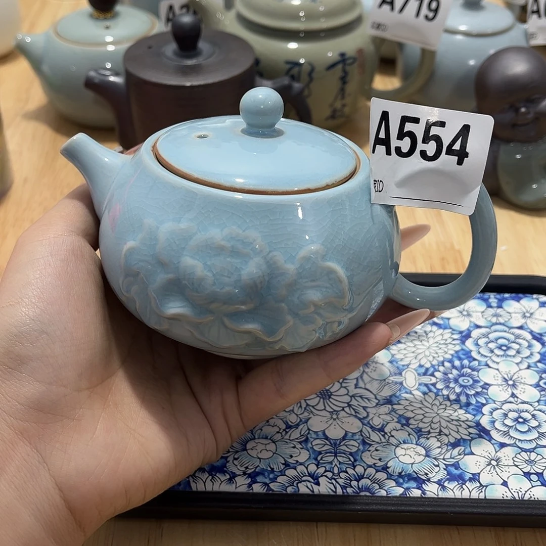 瓷片茶摆件工艺品摆件666
