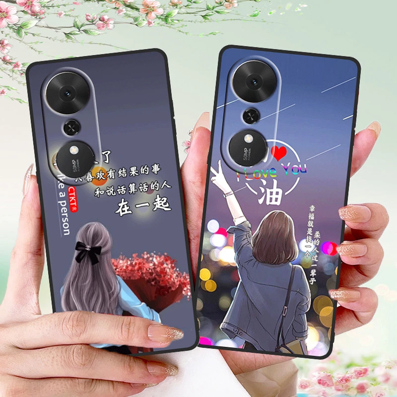 适用LOG-AN00荣耀畅玩70plus手机壳防摔硅胶软壳磨砂全包直边网红