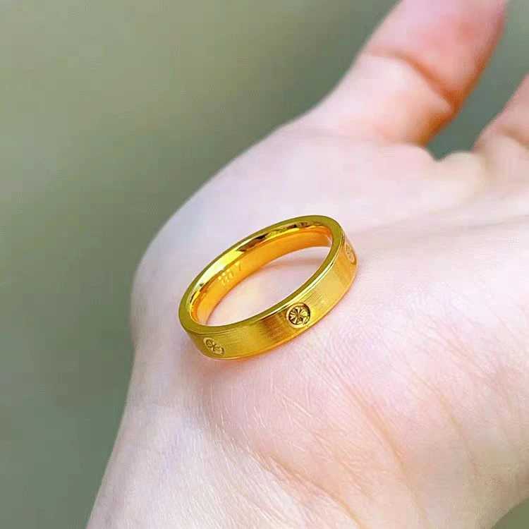 足银戒指 足银戒指 拉丝米字戒指女款时尚百搭情侣