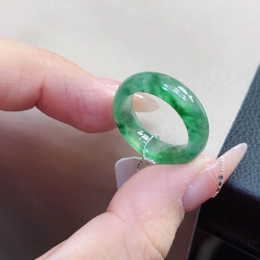 未镶嵌戒指翡翠14.15圈