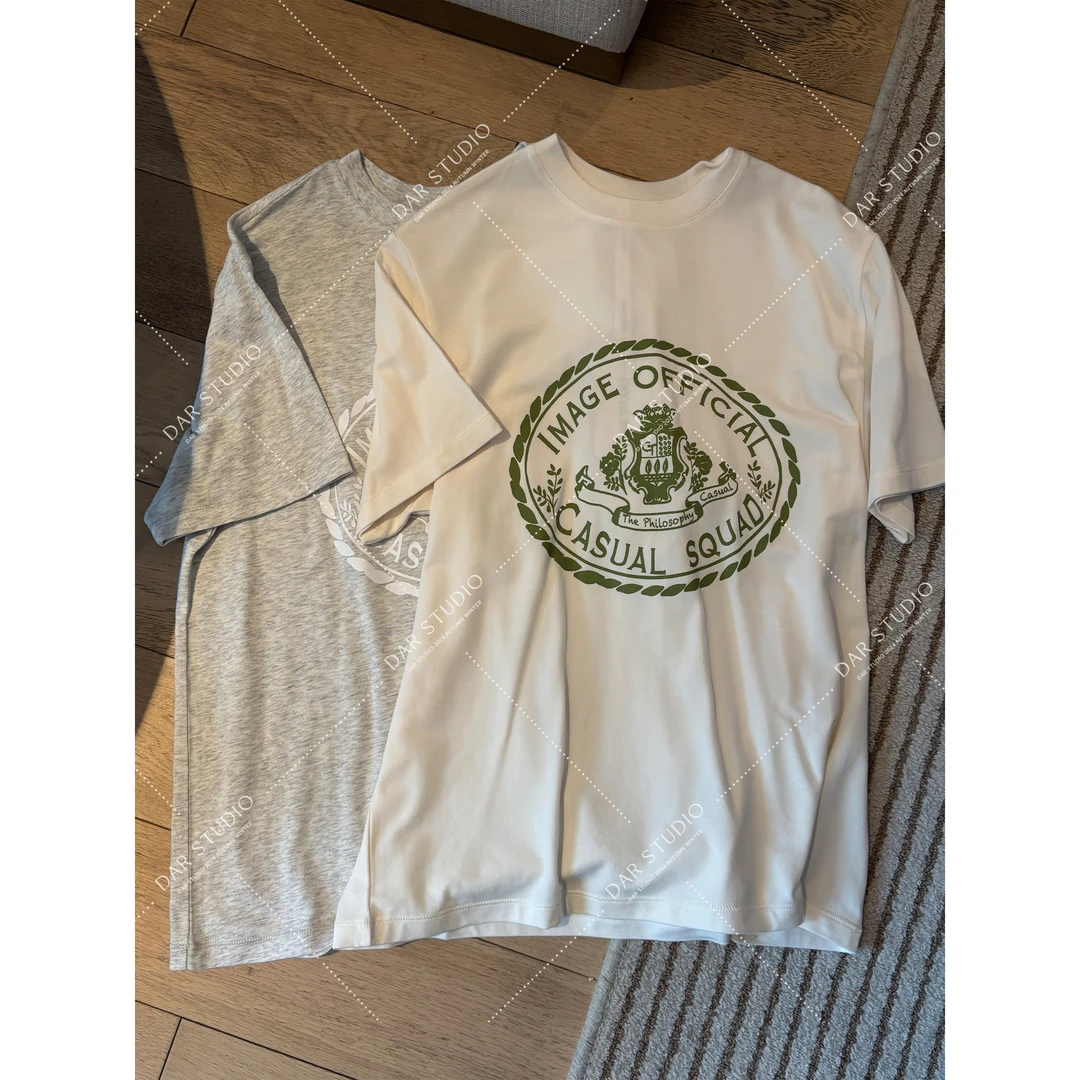 DAR STUDIO 高线【艾利斯顿】2025早春学院风短袖T恤 14180