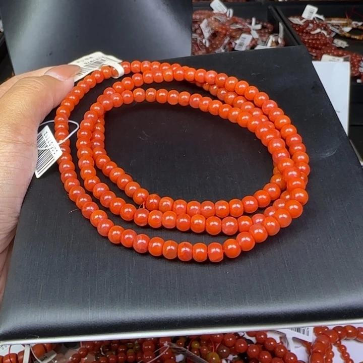 南红玛瑙未镶嵌手链5mm