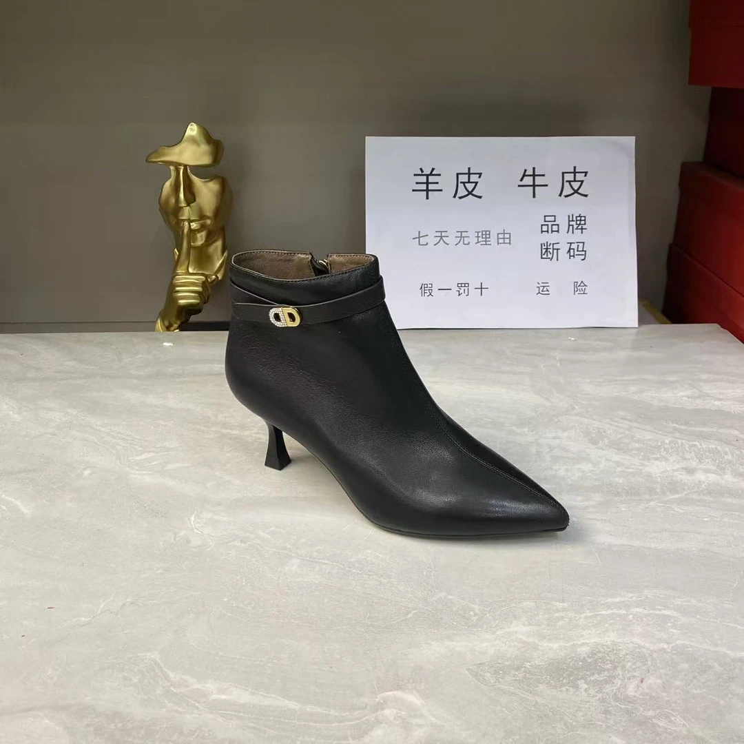 【39码女鞋】牛皮 羊皮 真皮女靴 按照图片拍
