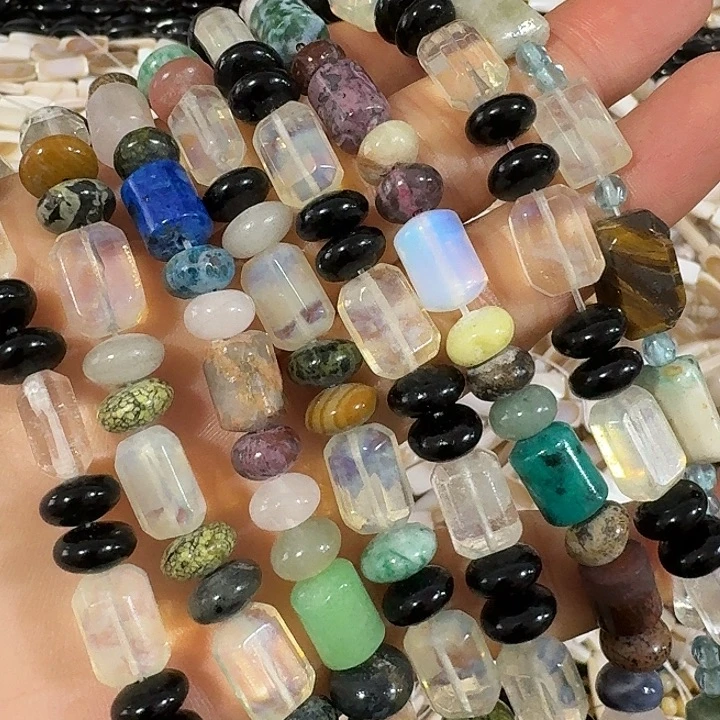 玛瑙/玉髓合金珠宝半成品2条多宝有瑕