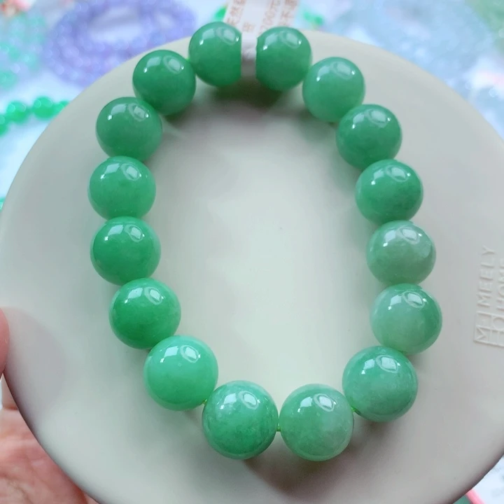 翡翠未镶嵌手链卡12.8