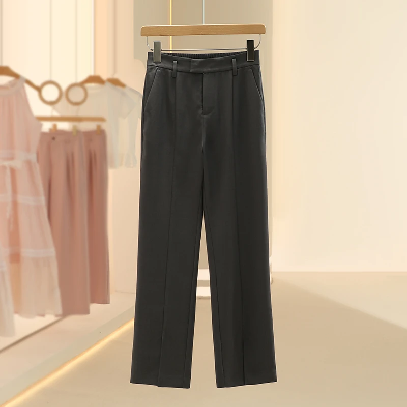 【ta图】百搭素雅显瘦时尚休闲长裤2025夏新款专柜撤柜品牌女装