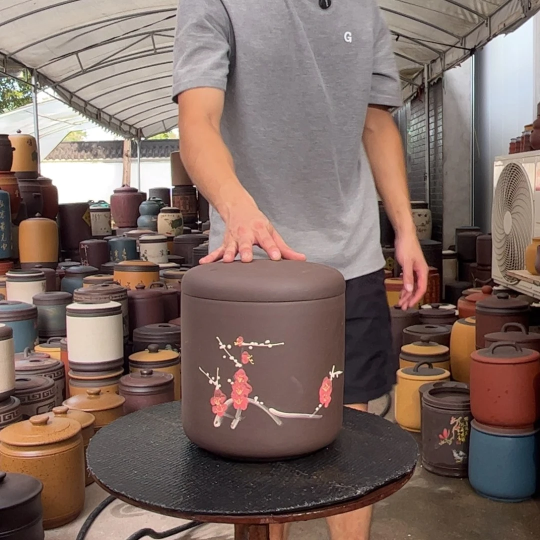 紫砂茶叶罐8 饼茶叶罐