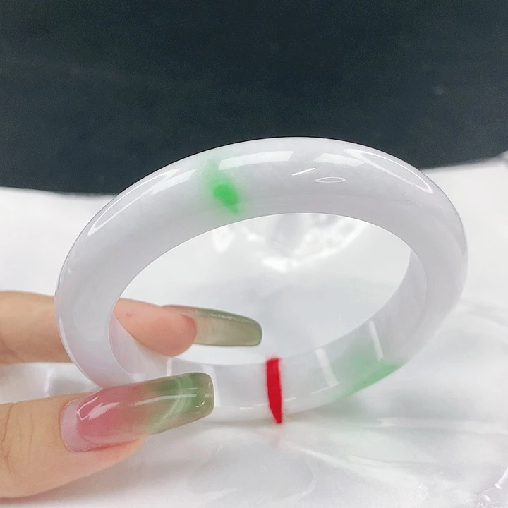 翡翠未镶嵌手镯圈59，40123