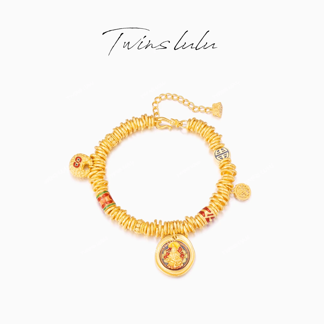 TWINS LULU 流光风 新中式气质小众爆款氛围感配饰手链TSS8037