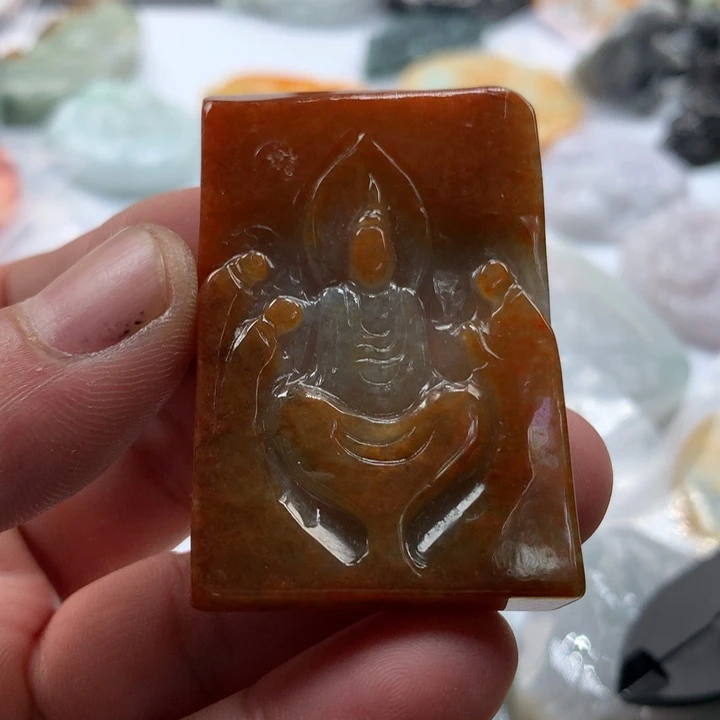 翡翠未镶嵌颈饰保真天然a货翡翠
