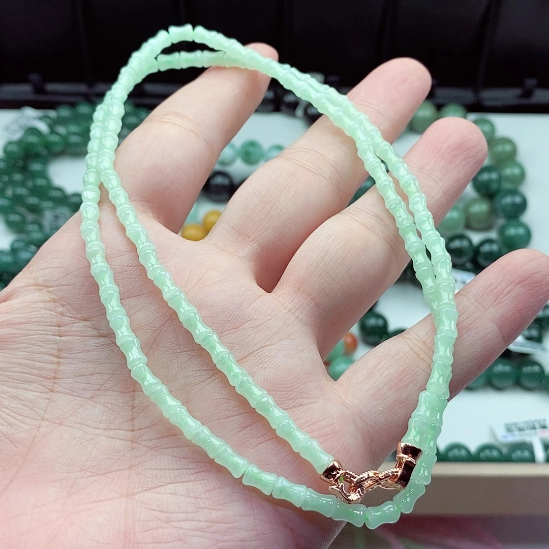 翡翠未镶嵌毛衣链