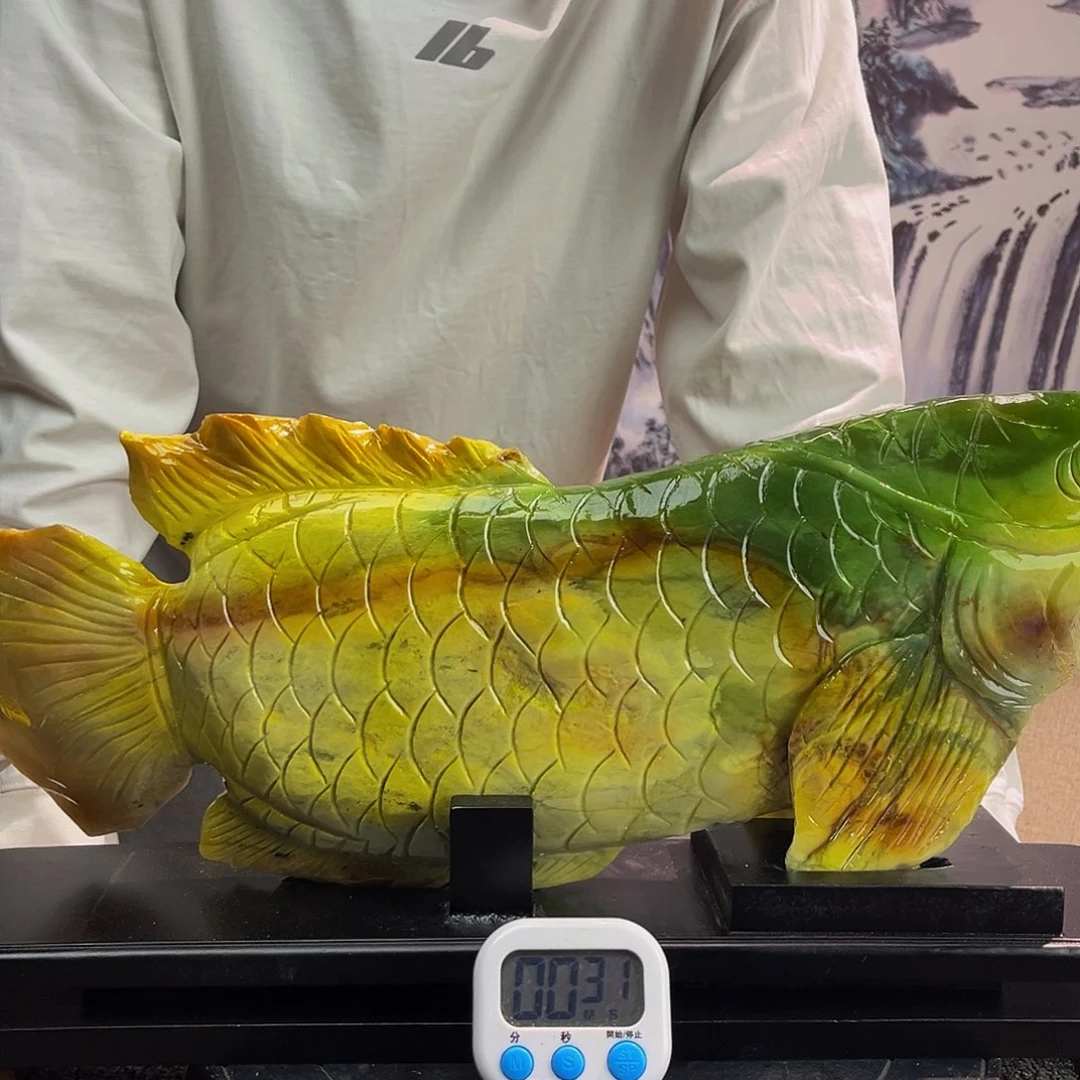 落***蝎玉玉摆件多色带底座