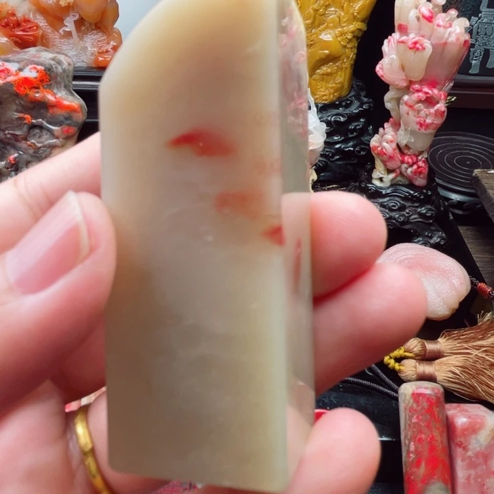 巴林鸡血石悟*白玉地