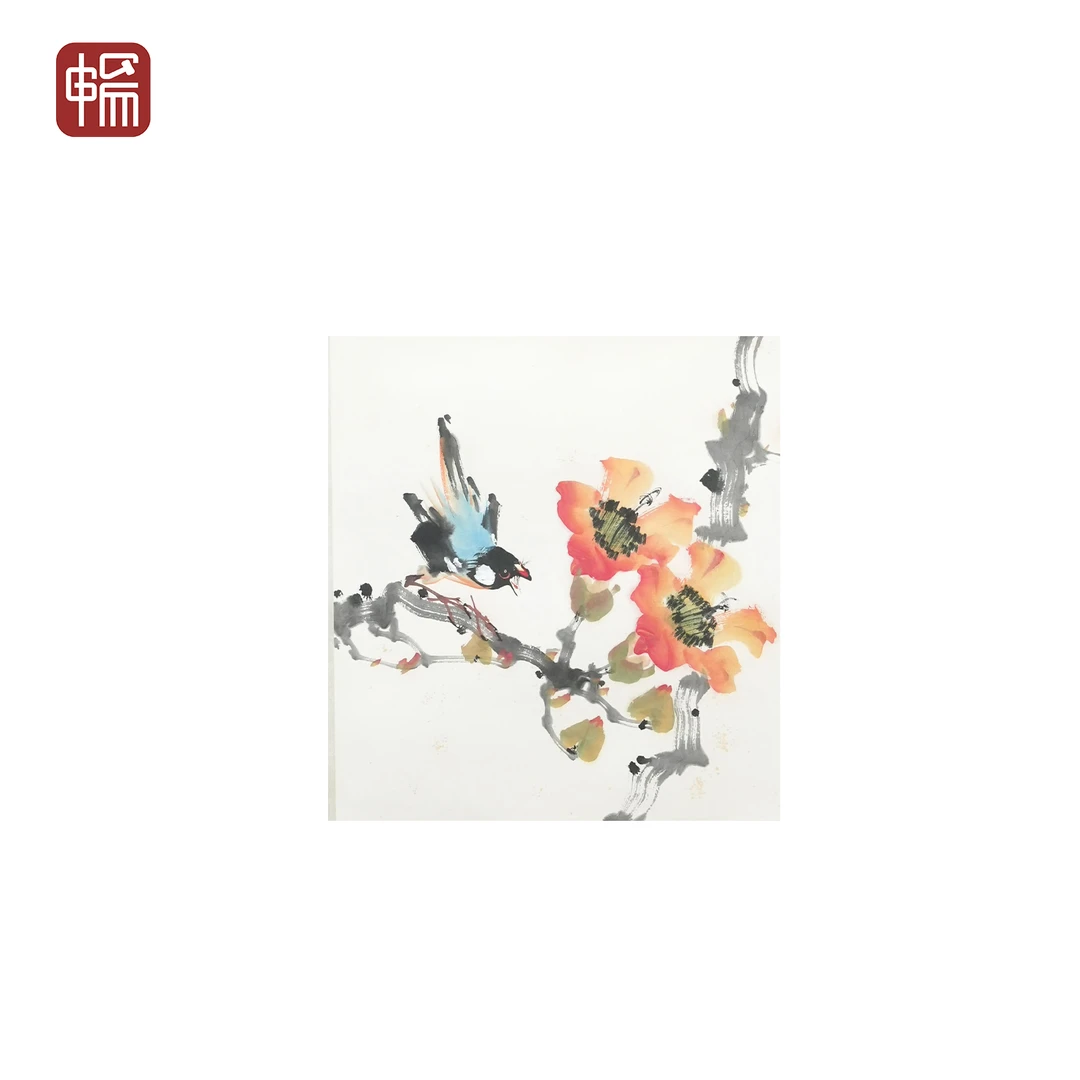 T674 花鸟   33*32.5(0.97) 纸本镜片 MZ