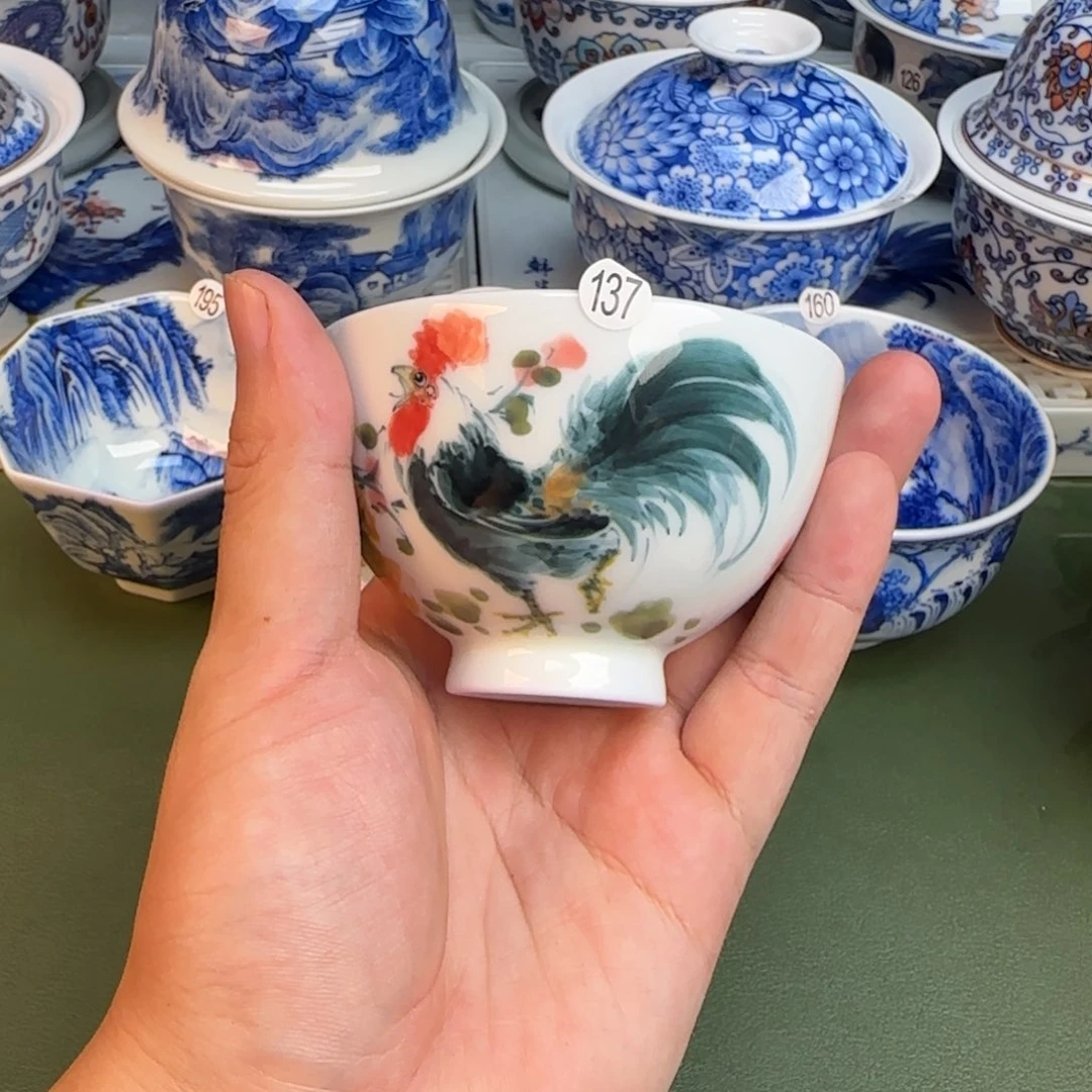 彦祖纯手工手绘茶具137
