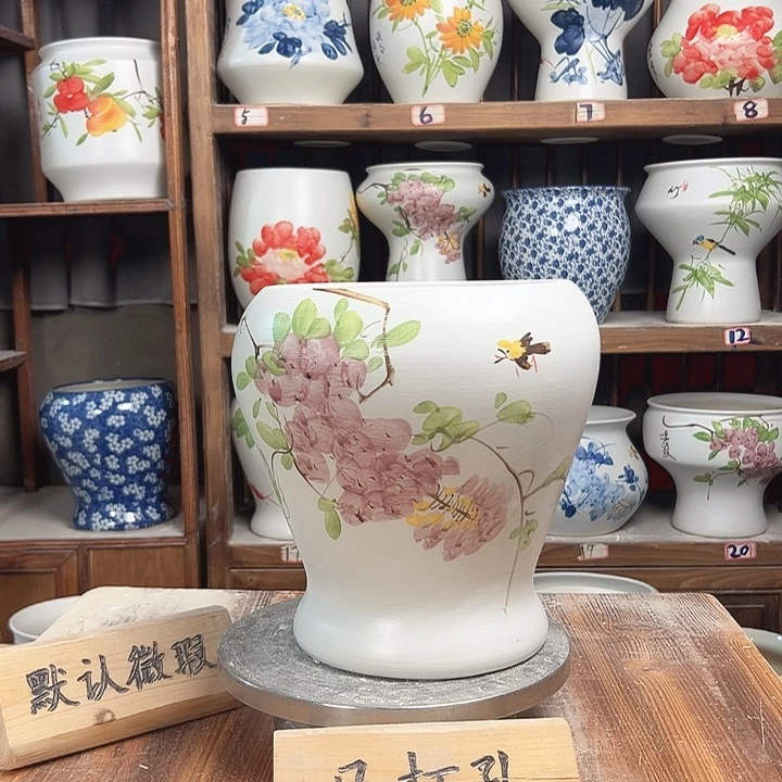 摆件鱼尾紫藤新款新款陶瓷