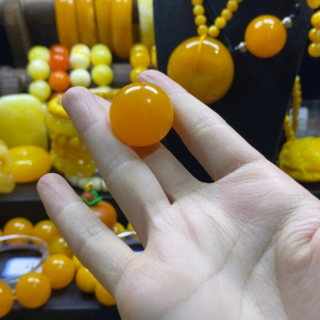 *****非金属全品无暇老蜜单珠23.5