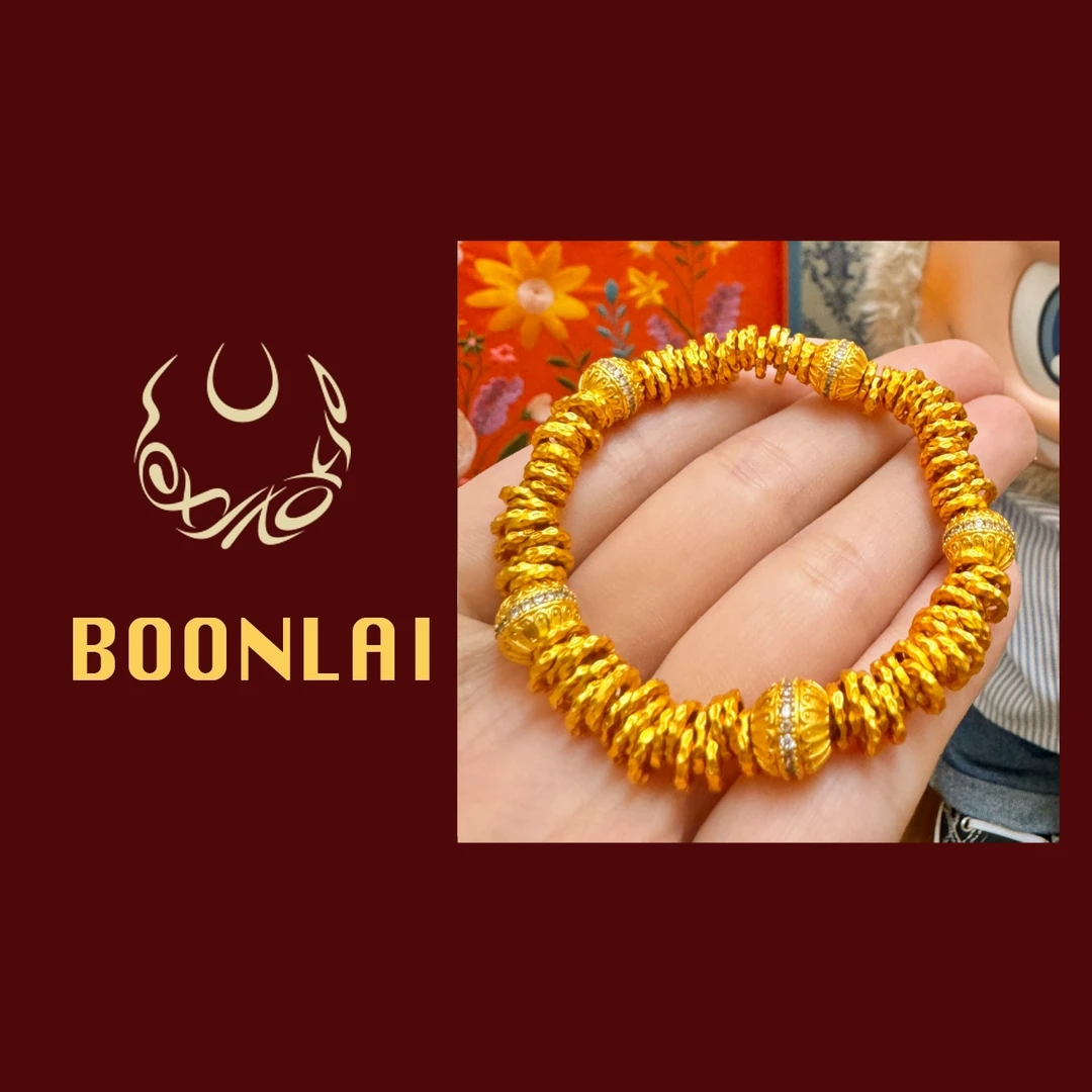 铜合金手链 Boonlai 碎碎金盘缠时尚闪耀手串4102