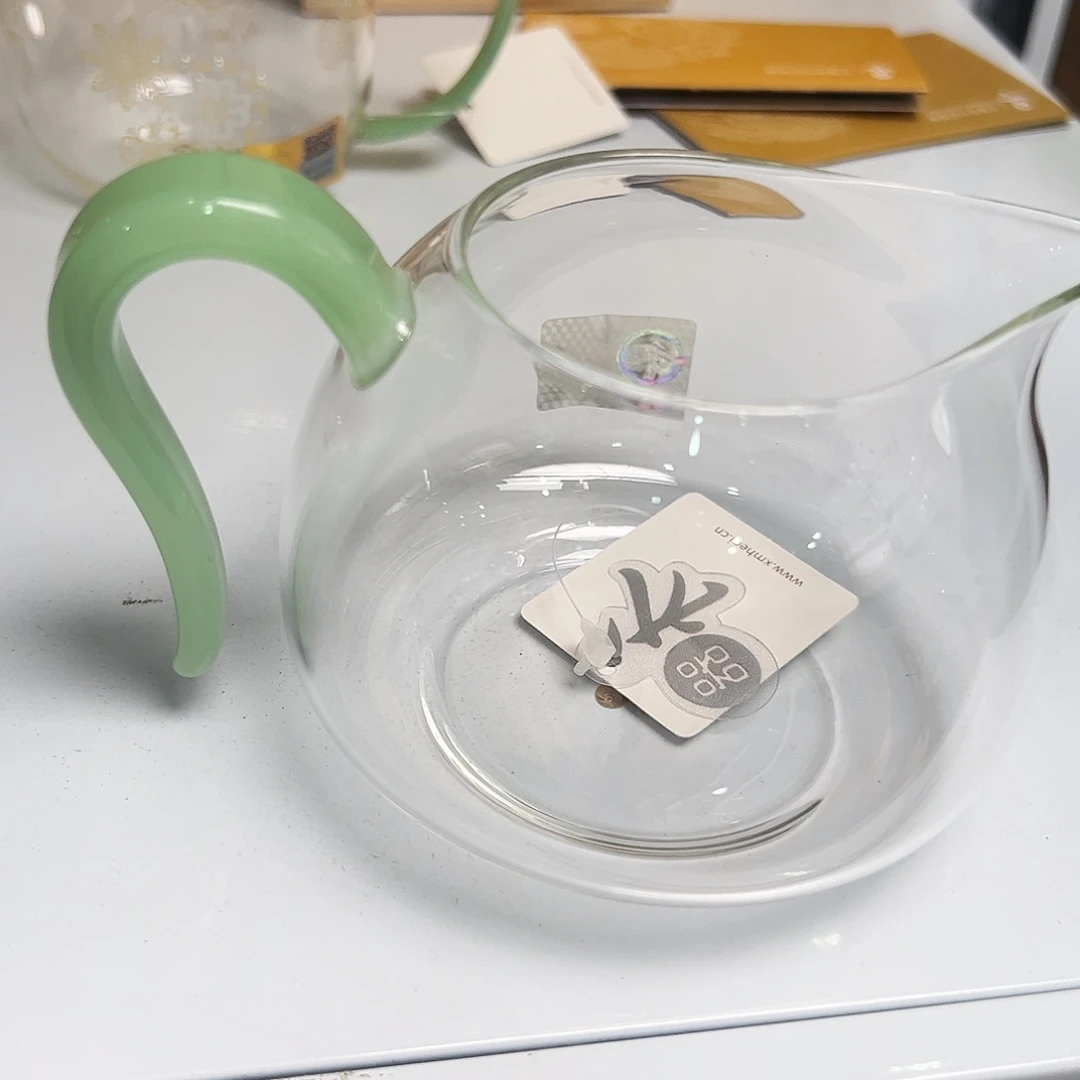 禾器淡然浅玉色公道杯
