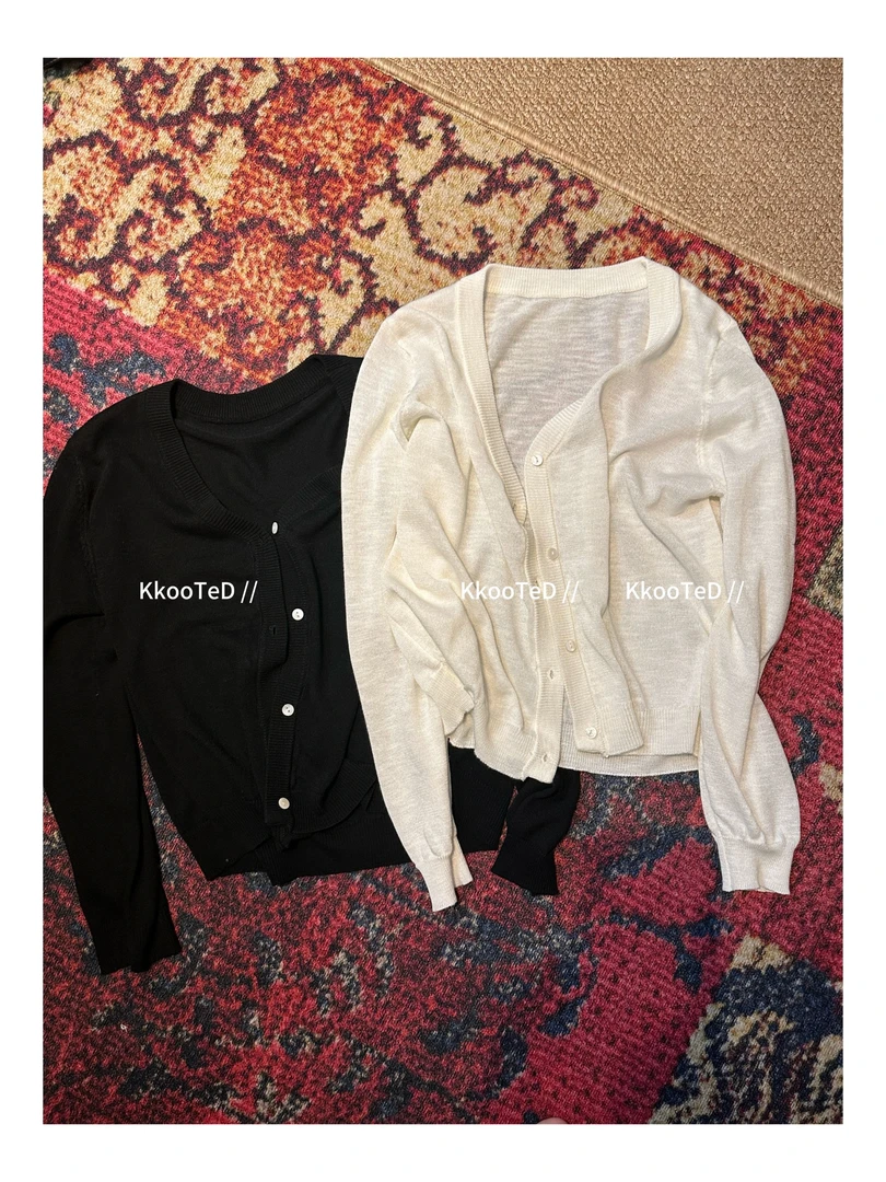 Kkk【小罩衫子】！ 极简 百搭 经典开衫 罩衫