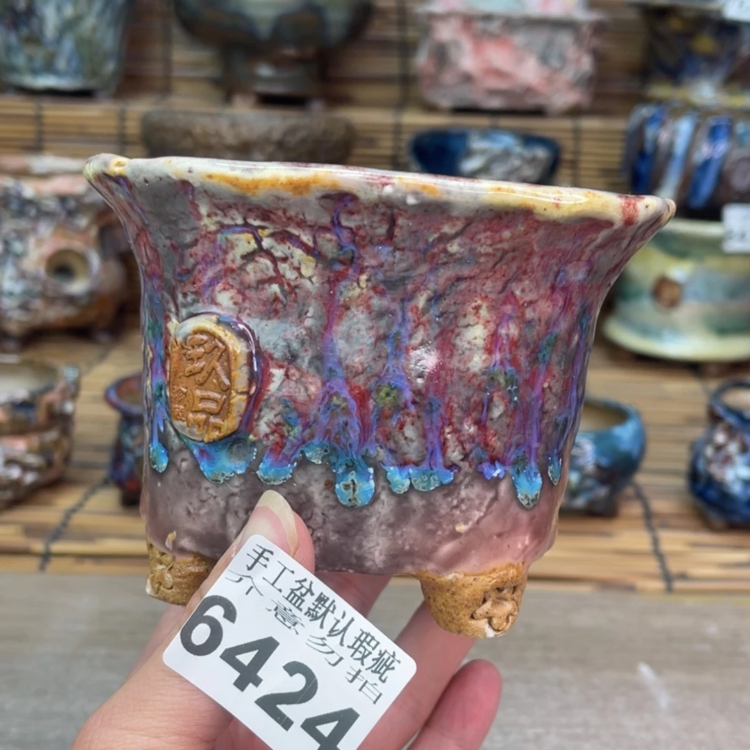 手工花盆默认瑕疵完美者勿拍