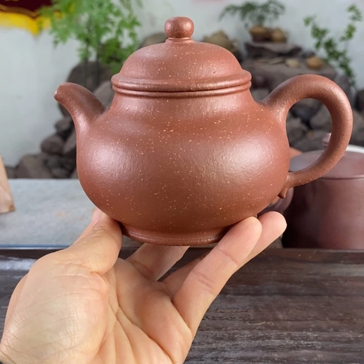 紫砂茶壶红降坡高潘230左右的容量点汤工艺