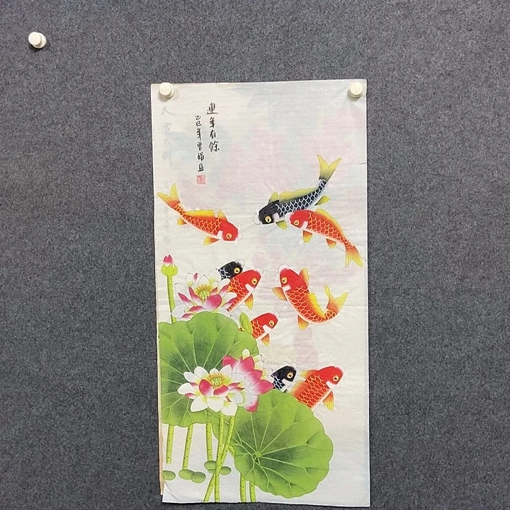 国画三尺工笔花鸟一幅