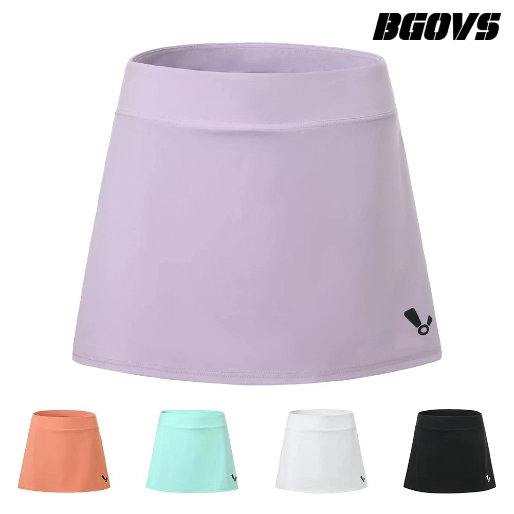 2025春夏新韩国BGOVS羽毛球服女士速干吸汗撞色打底运动短裙