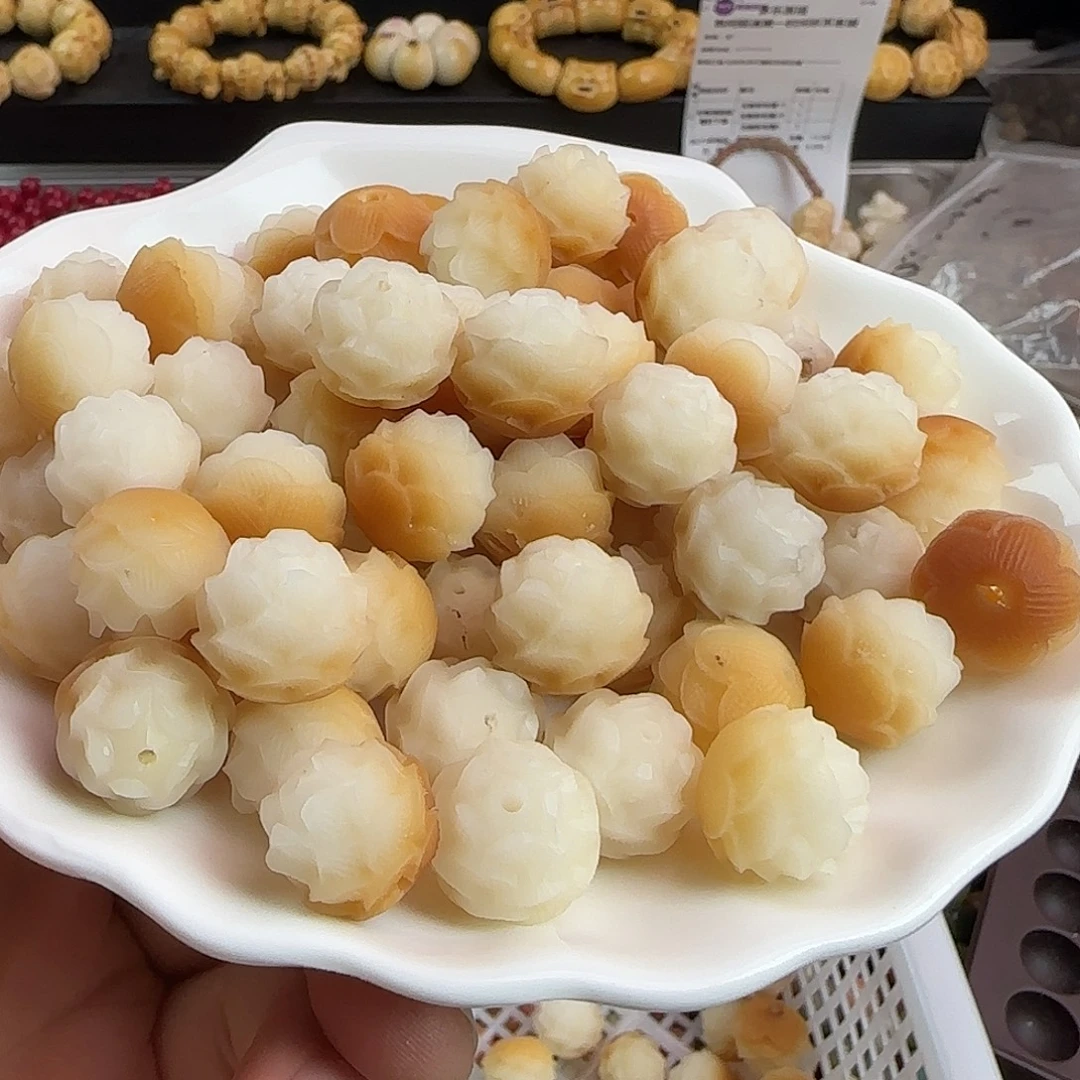 手串菩提根/象牙果瑕疵卡15炭烤半壁莲花20颗