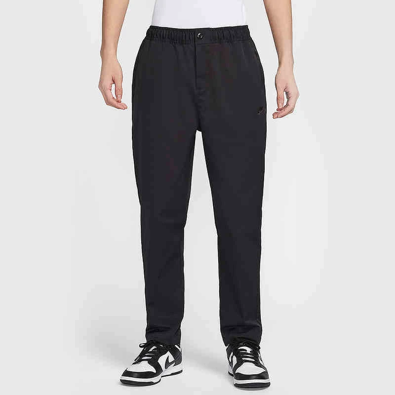 耐克男子黑色新款潮流舒适薄休闲梭织工装小脚运动裤HJ1998010