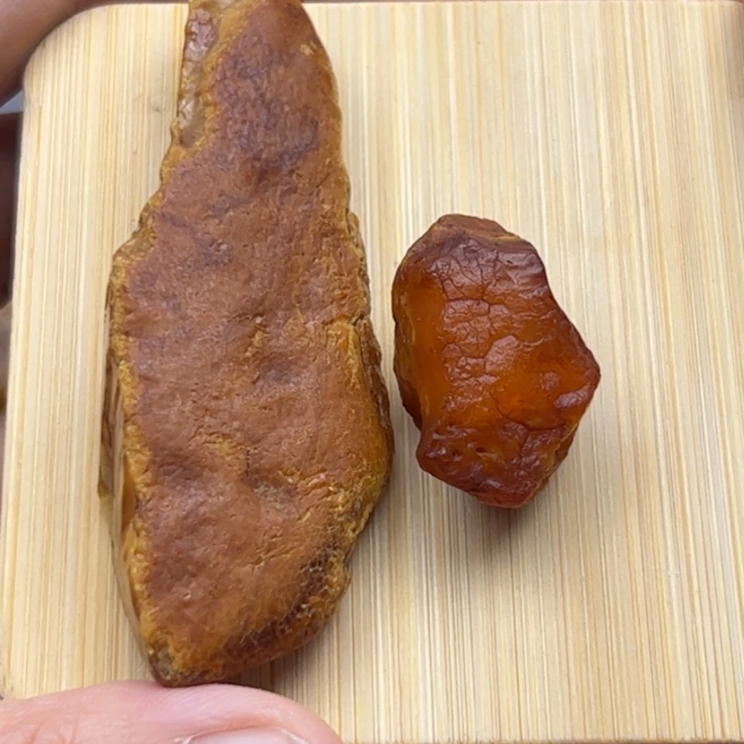•***疯未镶嵌琥珀耳饰18.3克