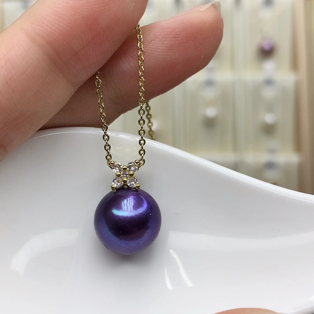 淡水珍珠吊坠(赠链)合金