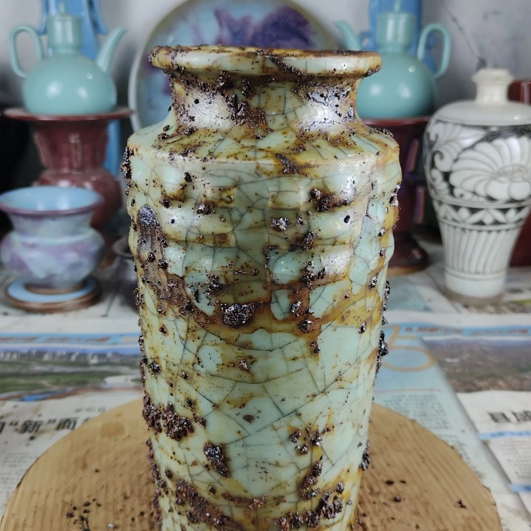瓷片自选器型官窑生锈瓷