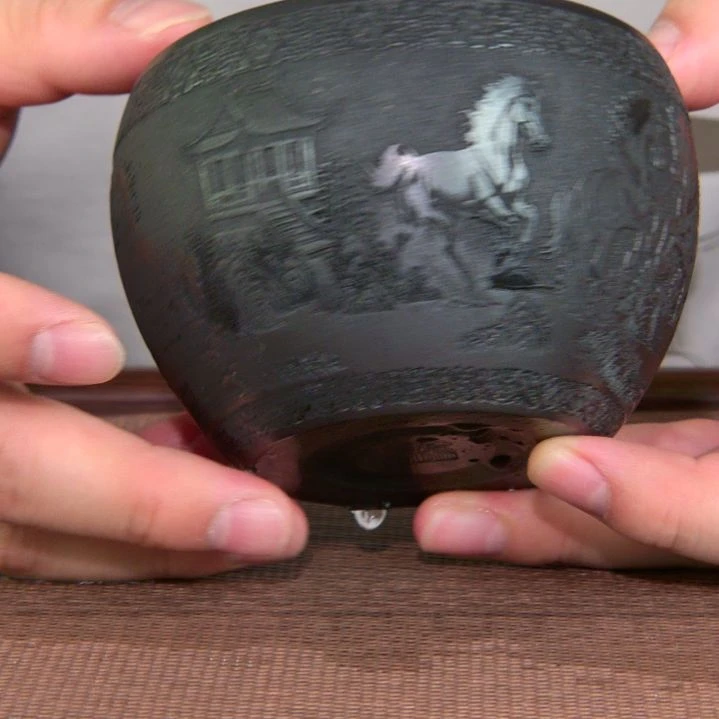 茶杯紫砂高货放漏