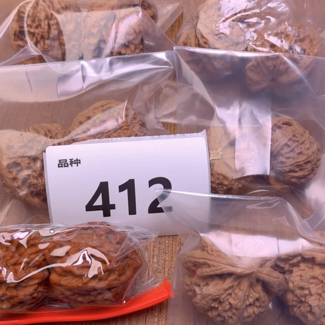 文玩核桃把件412号6对带练手粗筋