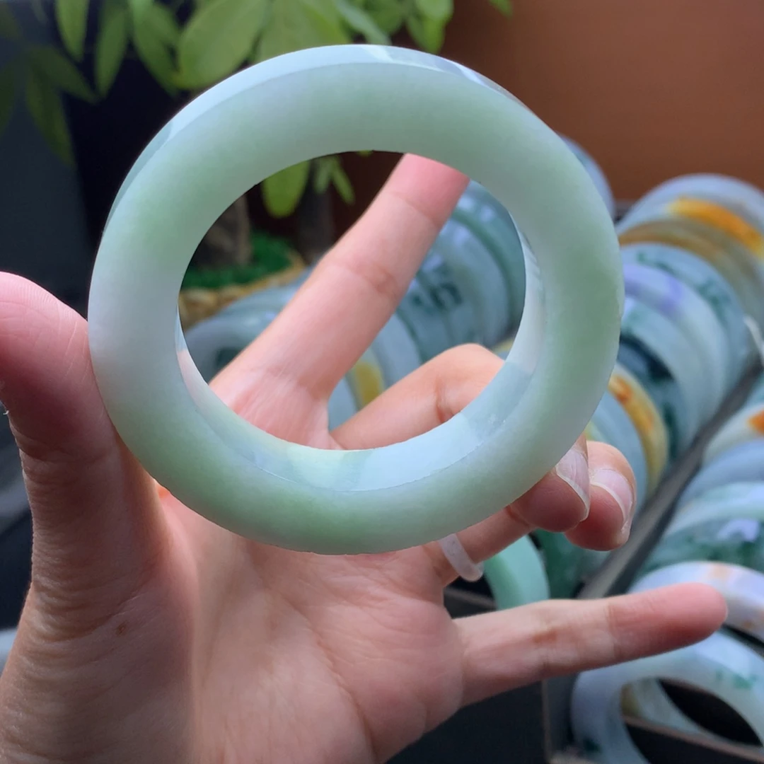 未镶嵌定制手镯定制翡翠定制52-56