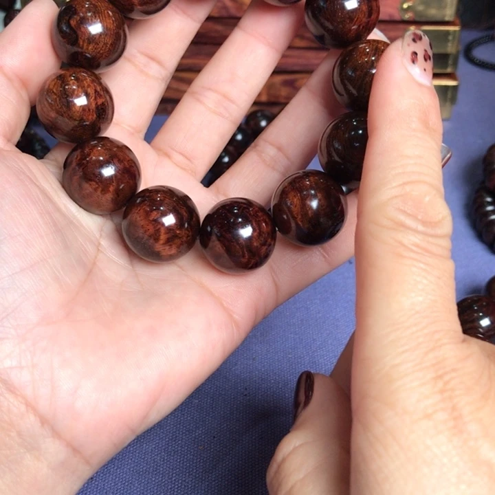 老***瘦黄花梨/降香黄檀手串/手链老料水波