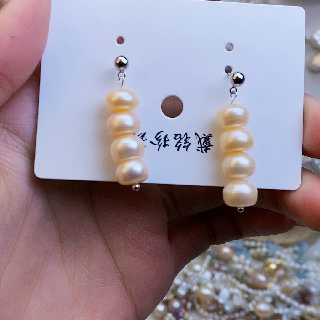 淡水珍珠颈饰银S925镶嵌