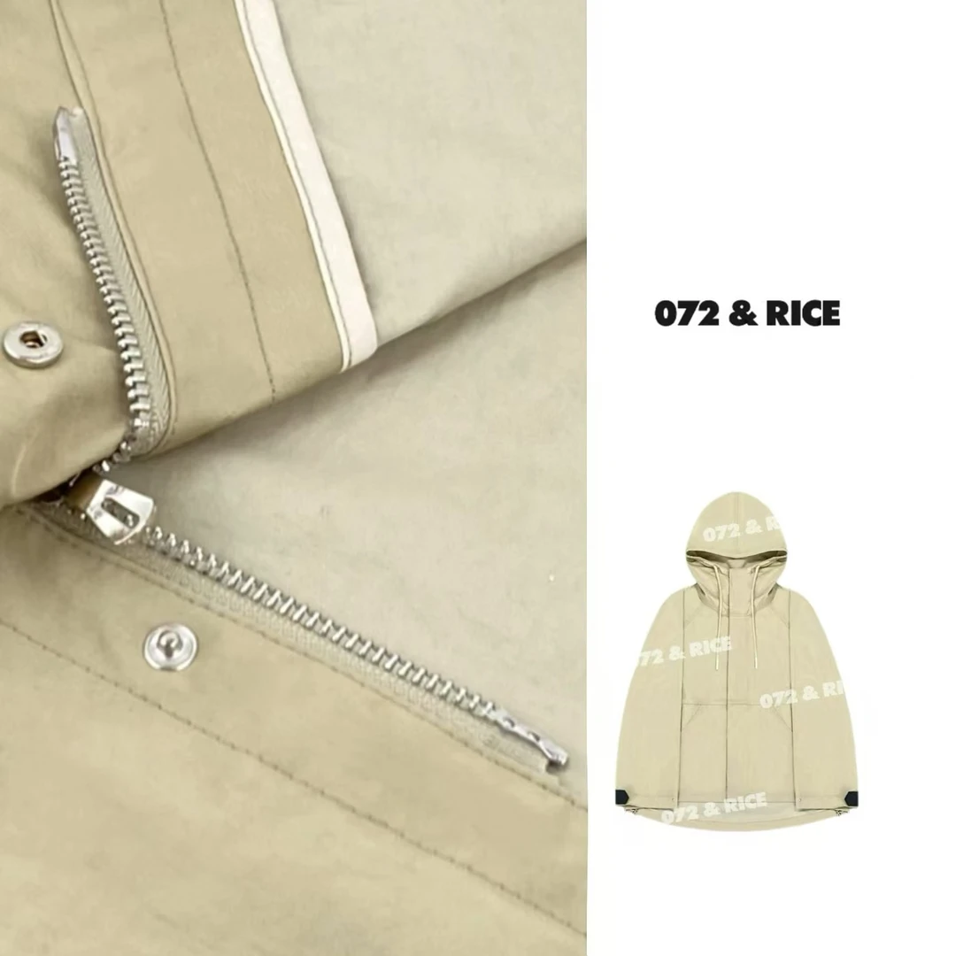 072 & RICE【稻香外套】春季休闲连帽拉链长袖外套 31NW045Z*